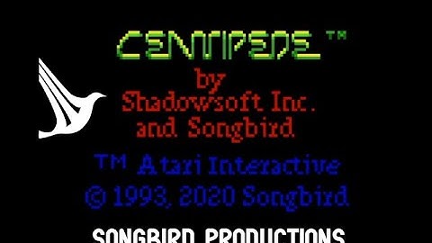 Demo of improved Centipede for the Atari Lynx