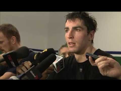 Alex Burrows rips the officiating of Stephane Auger after the Jan. 11 2010 loss to the Preds