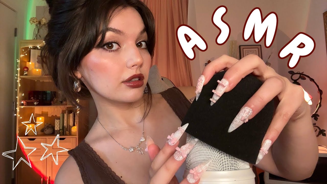 Mic Scratching and Mouth Sounds ASMR (Bare, Foam, Fluffy) With Hand ...