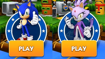 Sonic Dash Gameplay - SONIC VS BLAZE