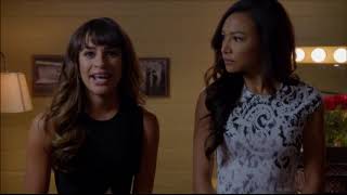 Glee - Rachel and Santana Argue Over The Funny Girl Lead and Bathrooms 5x09