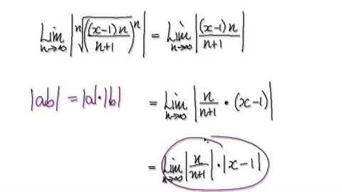 Video 2718 - Power series, root test, radius, interval of convergence - Practice(1/3)