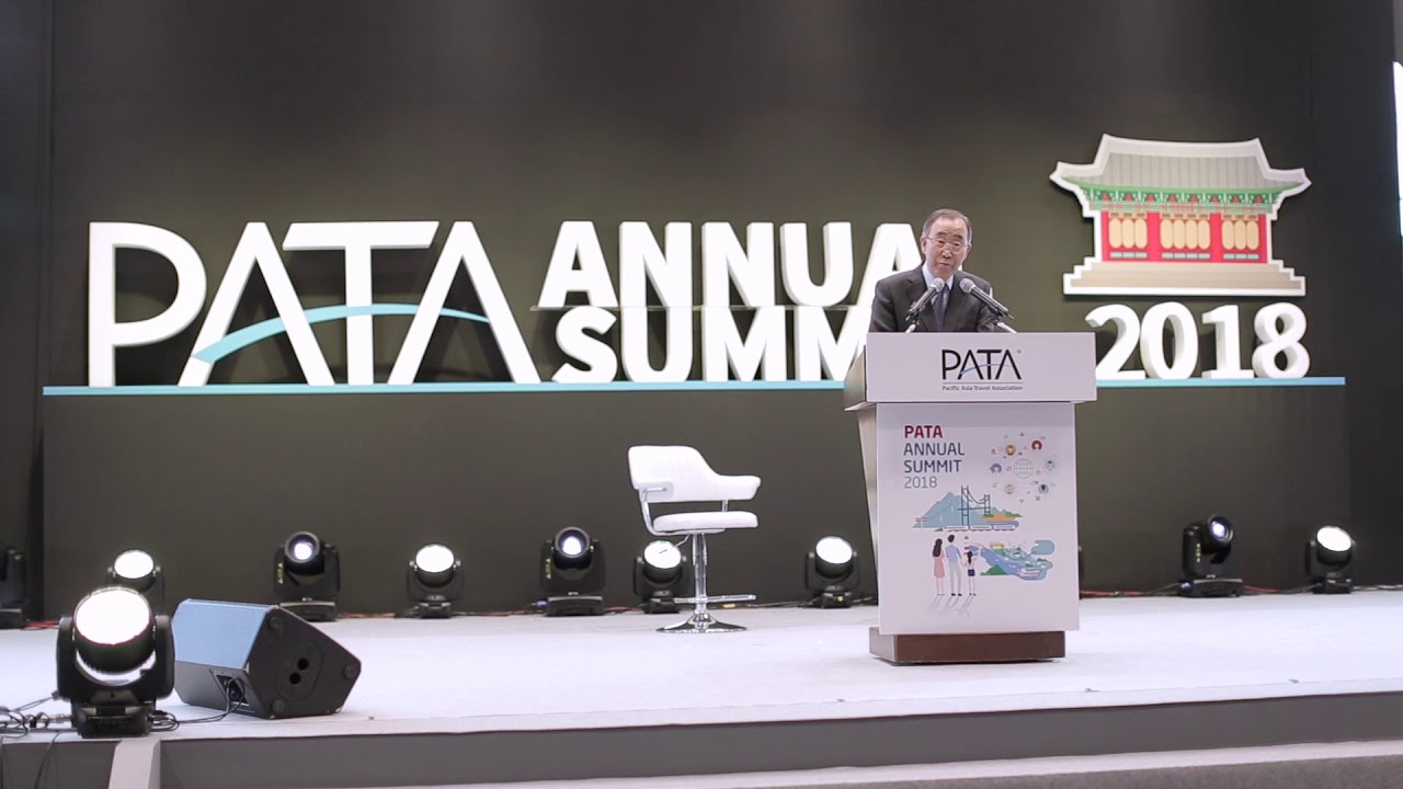 H.E. Ban Ki-moon at the PATA Annual Summit 2018