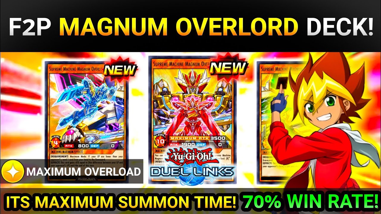 BEST *NEW* F2P MAGNUM OVERLORD DECK!? | 70% WIN RATE IN GOLD! [Yugioh Duel  Links]