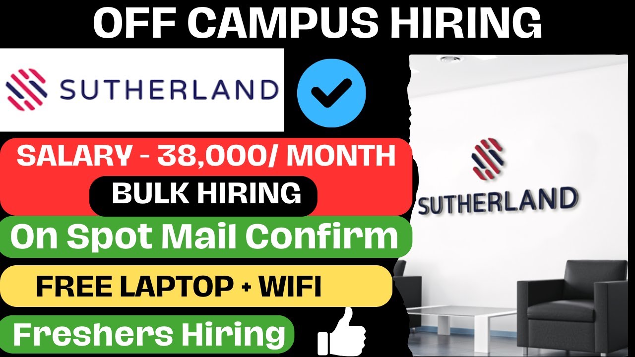 Sutherland Recruitment 2024 Work From Home Sutherland Jobs Salary