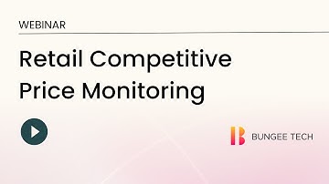Bungee Tech: Price Monitoring Tool. Get Ahead of Competition. Increase Sales & Margins