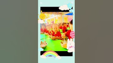 Tiệc buffet của các bé lớp Nhỡ A1