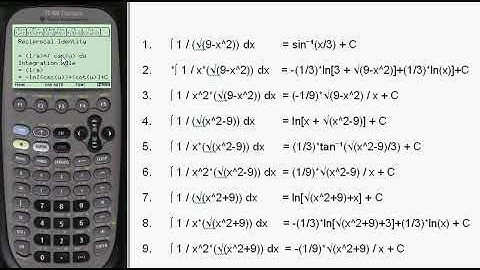 Trig Substitution, find the integral of 1/( x*√(9-x^2)) dx