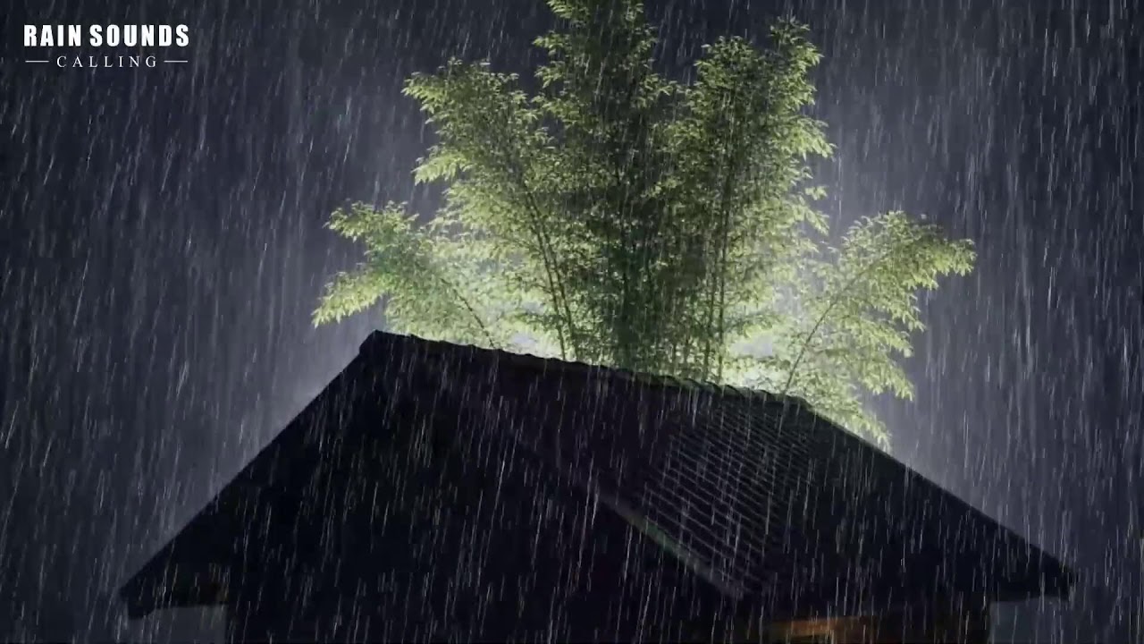 Rain Sounds For Sleeping - Instantly Fall Asleep With Rain & Thunder Sound in cabin At Night #Rain 1