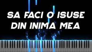 Video-Miniaturansicht von „Sa faci o Isuse din inima mea - Instrumental Pian - Negativ Pian - Tutorial“