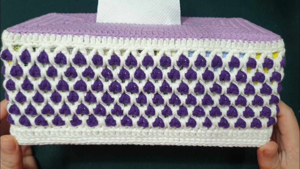 [나무사랑] 기분좋은 티슈박스 커버 Crochet Tissue Box Cover