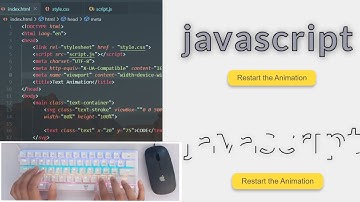 ASMR Programming - Text Stroke Animation HTML CSS, JavaScript - No Talking