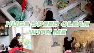 HUGE SPEED CLEAN WITH ME | BACK FROM HOLIDAYS CLEANING MOTIVATION | GIULIA CENCE