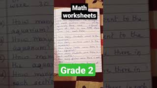 Math worksheets।Math worksheet।grade  2। class 2 math।@Titusclass