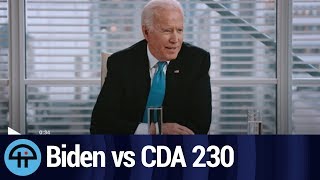 Joe biden thinks we should repeal section 230 of the communications
decency act. here's why that would break internet. subscribe & watch
full podcas...