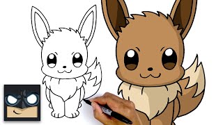 how to draw eevee pokemon