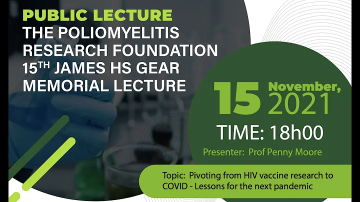 15th Annual James HS Gear Memorial Lecture- Prof P...