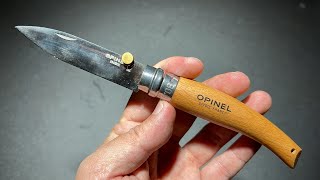 OPINEL No.08 GARDEN KNIFE INOX STEEL ยืม ใบแหลมด้ามไม้บีช