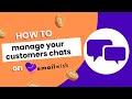 How to manage your customers chats on EmailWish