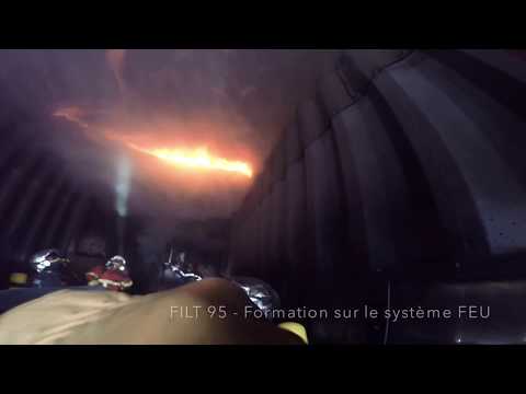 Le système FEU - FGI le "flash-fire" - brûlage caisson FEU RÉEL