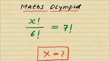 France | Math Olympiad | Factorial problem | Find X 