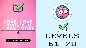 Brain Wash Game All Levels 61 - 70 Next Levels