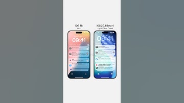 iOS 18 Blur vs iOS 26.1 Liquid Glass Tinted 👀 #liquidglass #ios26