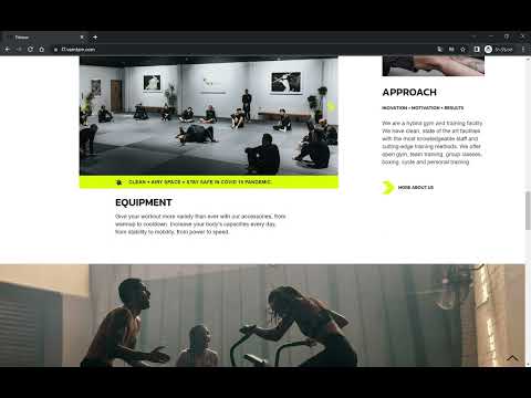 ホームページ・WEBサイト｜デザインサンプル：パーソナルトレーニングジム