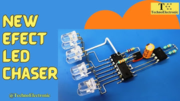 New Effect LED Chaser Light with NE555 and 74HC595 IC