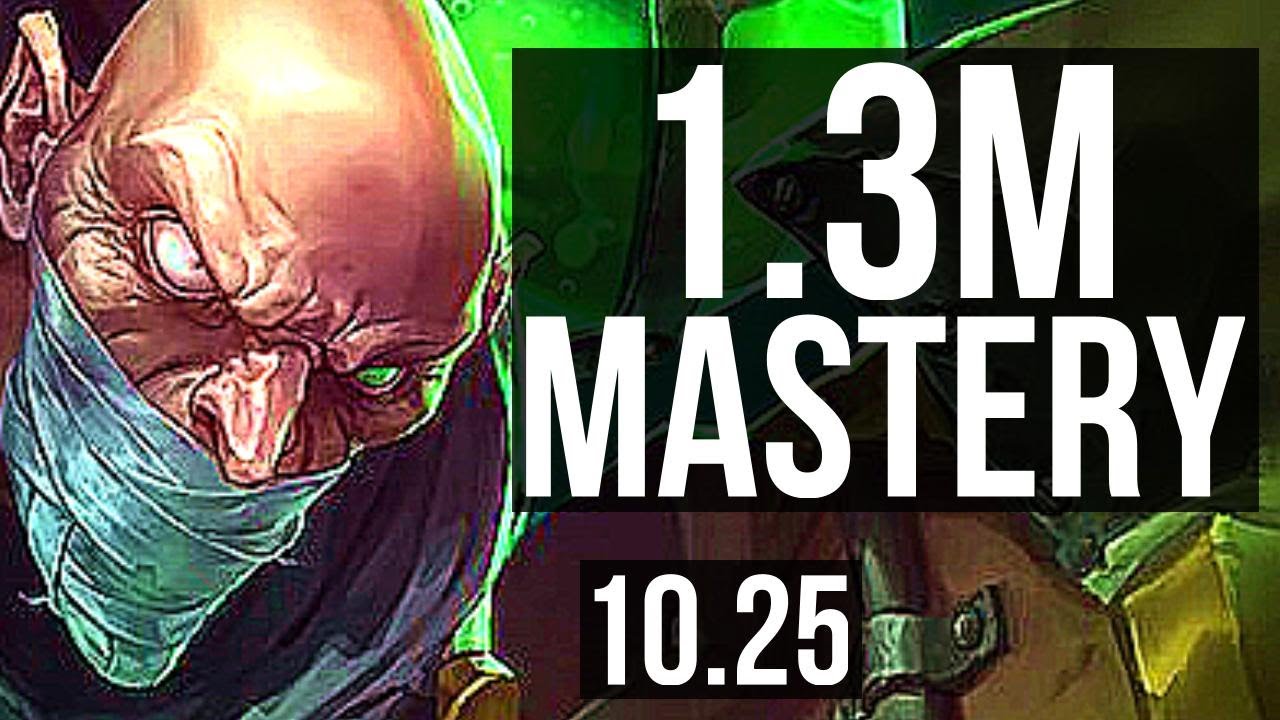 SINGED vs LEE SIN (JUNGLE) | Rank 5 Singed, 1400+ games, 4/2/14, 1.3M mastery | BR Master | v10.25