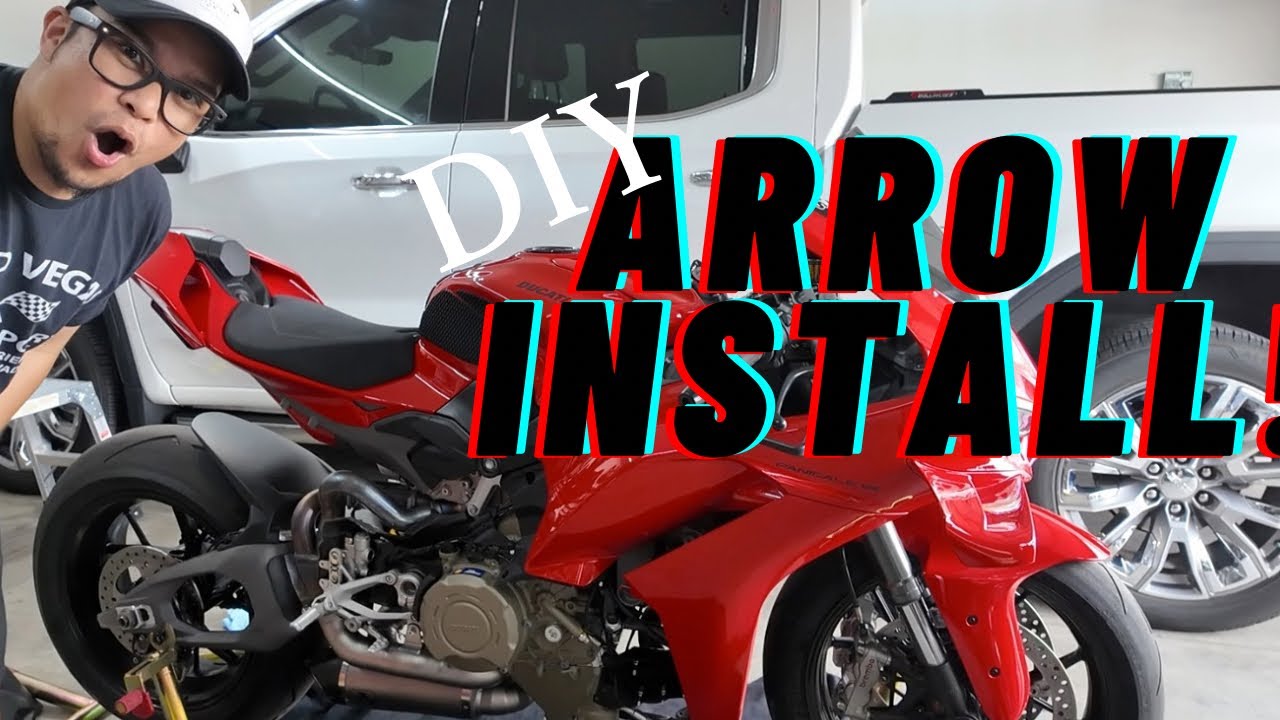 Installed Arrow Exhaust Slip-on | 2025 Ducati Panigale V4 - DIY Install.