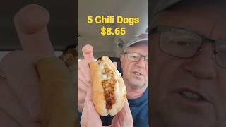Wienerschnitzel 5 Chili Dogs for $8.68         #food #foodie #foodreview #hotdog