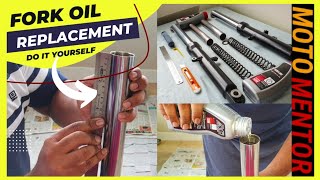 Smooth as Silk: A Step-by-Step Guide of How to change Motorcycle's BIKE Fork suspension oil screenshot 4