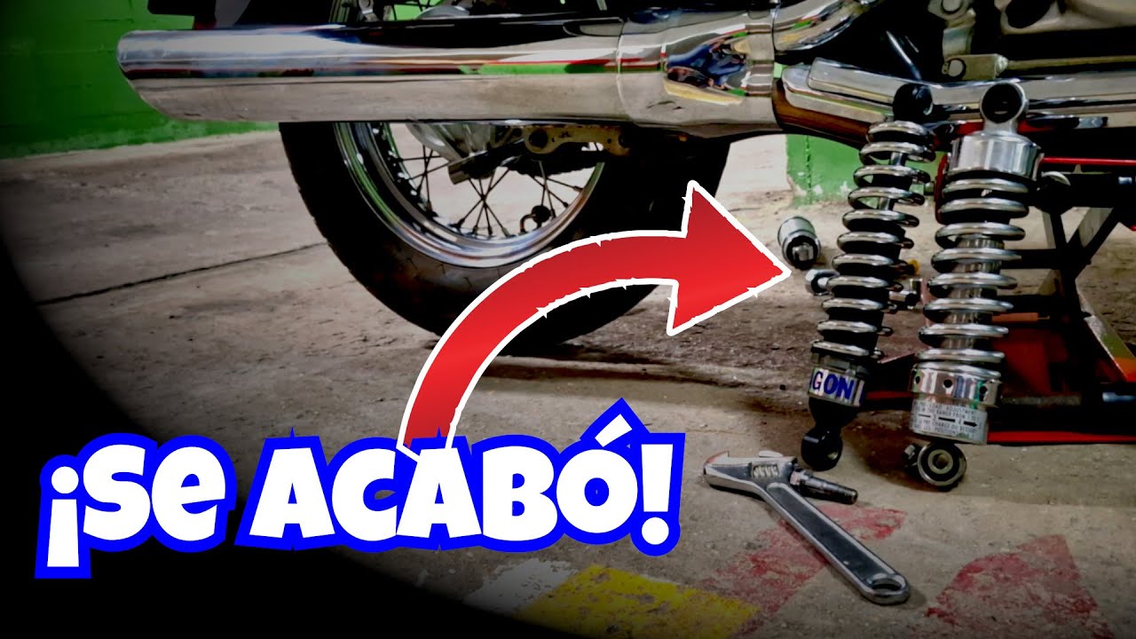 Los amortiguadores de serie casi arruinan mi moto... Hasta que le puse esto