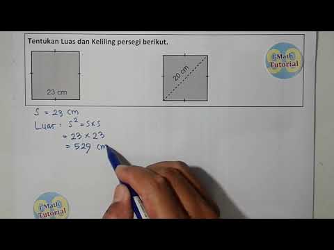 Cara Mudah Dan Cepat Menentukan Keliling Dan Luas Persegi Soal Matematika Sd Youtube