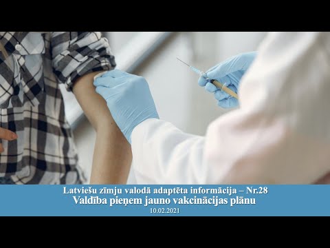 Videoziņas Nr.28 “Valdība pieņem jauno vakcinācijas plānu”