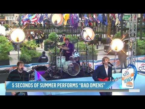 5Sos Bad Omens Performance Today Show 30 September 2022