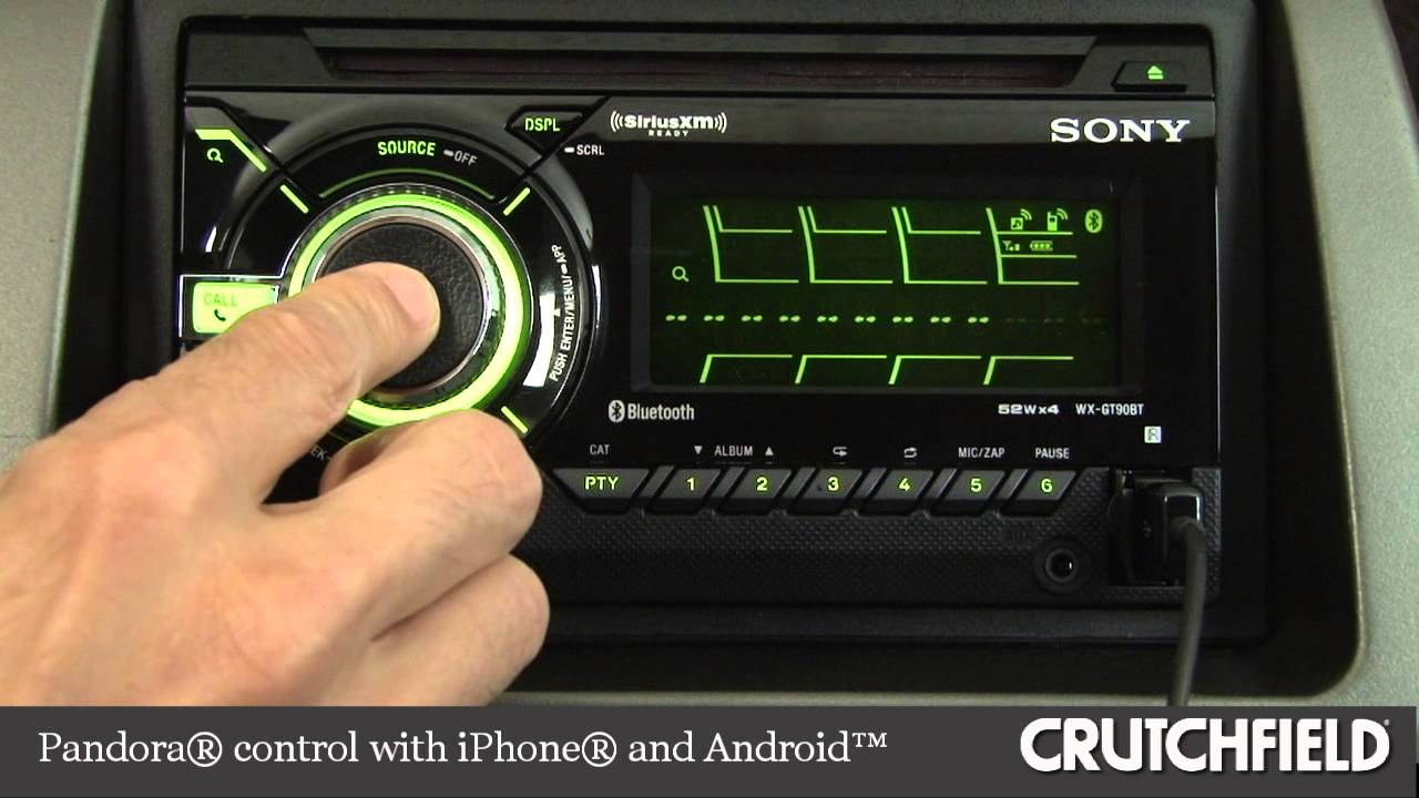 Sony WX-GT90BT Car CD Receiver Display and Controls Demo | Crutchfield