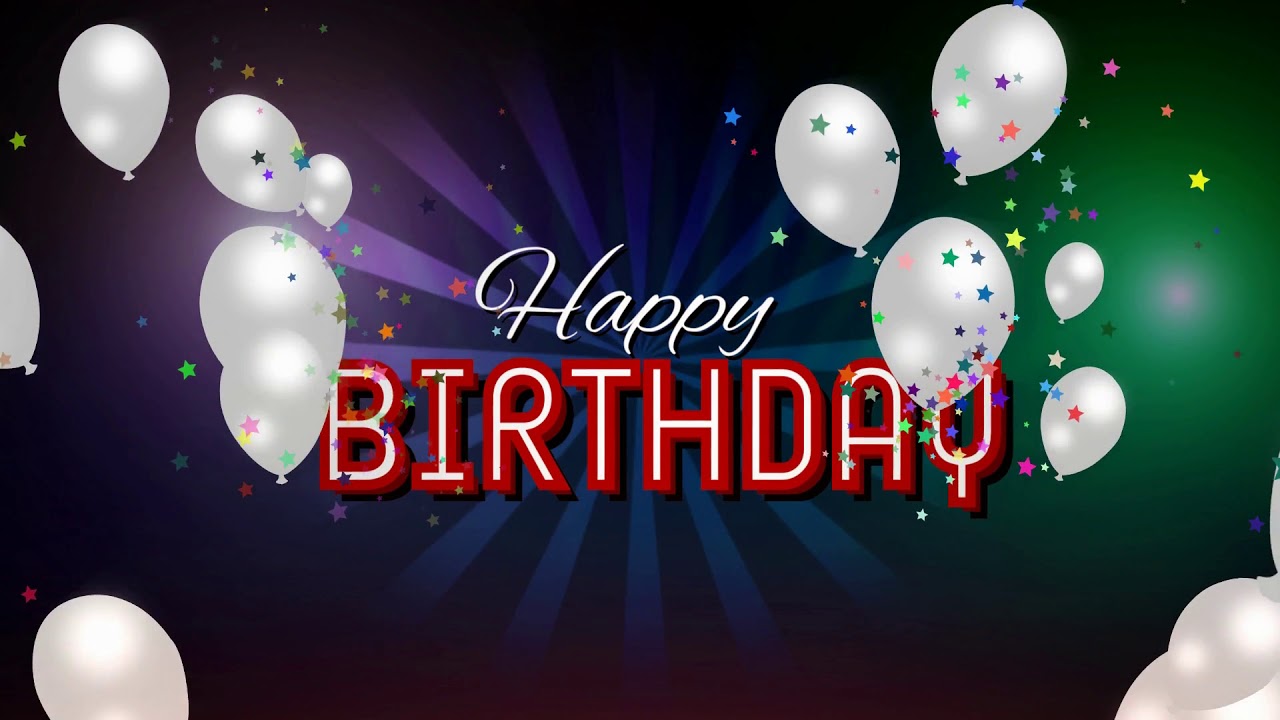 Happy birthday background | Video Effects - YouTube