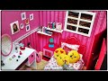 Como fazer: Um quarto decorado para bonecas Barbie, Monster High, Baby Alive, E.A.H entre outras!