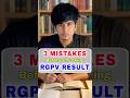 3 Common Errors in RGPV First Year Results - 2025