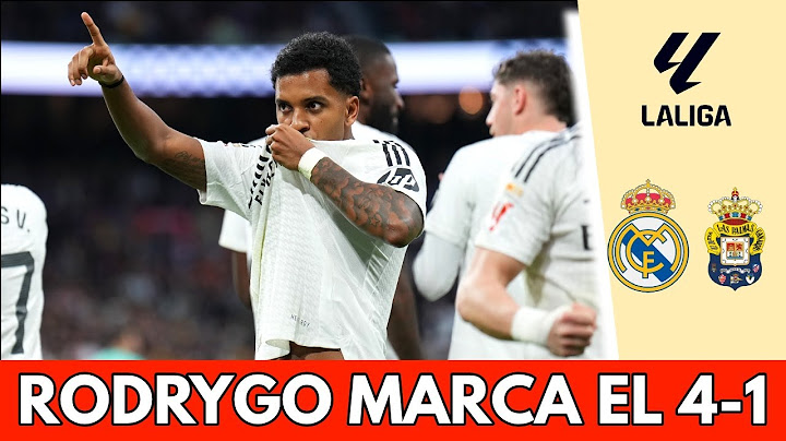 GOL DE RODRYGO y el REAL MADRID GOLEA 4-1 a LAS PALMAS en el SANTAGO BERNABÉU | La Liga