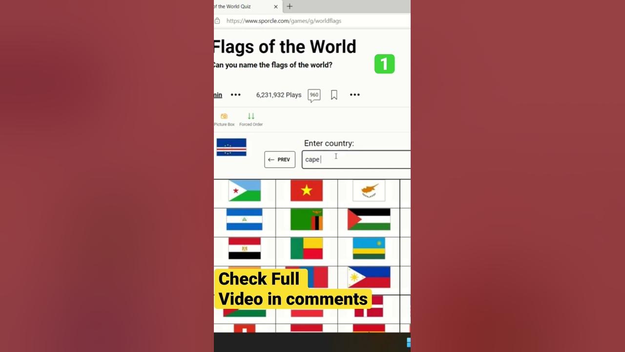 Flags of the World - 5 countries in 15 seconds 🥸 #guessflags