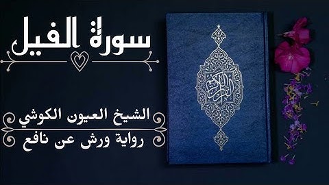 سورة الفيل-الشيخ العيون الكوشي (رواية ورش عن نافع)