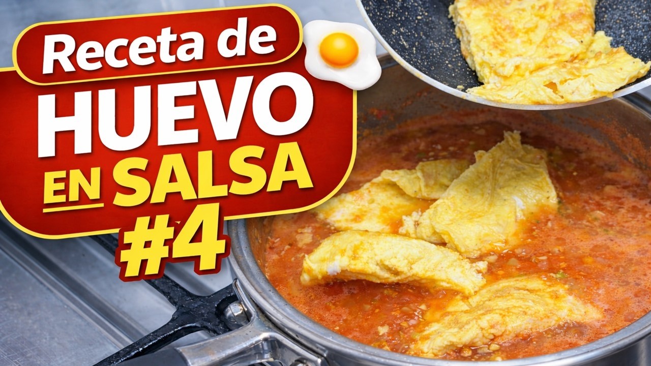 Cómo hacer Huevo en Salsa 🍳 ▶ Recetas fáciles con huevo (#4) 😋