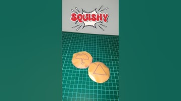 DIY Squid Game 2 Paper Squishy Dalgona Candy kawaii#squidgame #papersquishy #squishy #diy