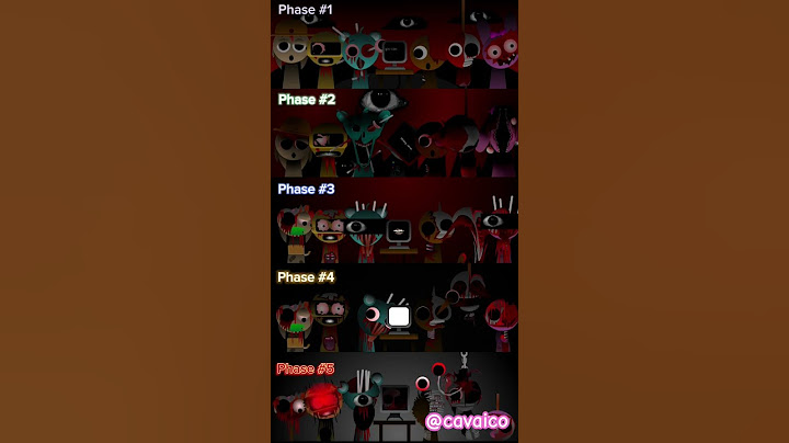 Incredibox Sprunki Phase's phase 1 phase 2 phase 3 phase 4 phase 5 Horror Mod #sprunki #incredibox
