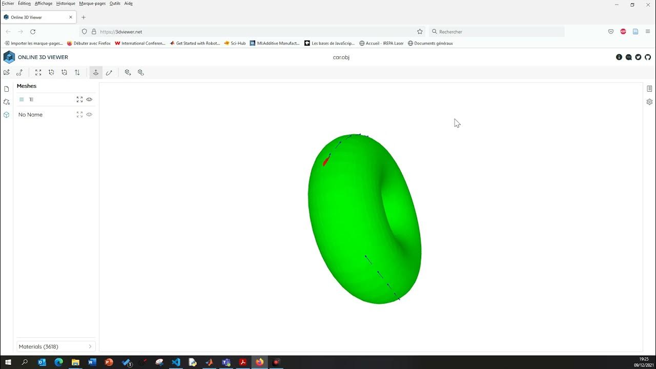 Simulation of a Geodesic on a TORUS in Python - YouTube