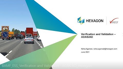 BAMF ESS Verification and Validation   ADAS AD Hexagon
