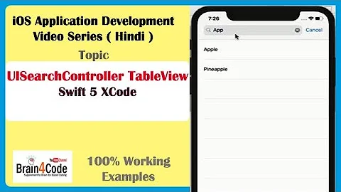 UISearchController in iOS Application with Swift 5 Xcode | Hindi | Filter Data in TableView
